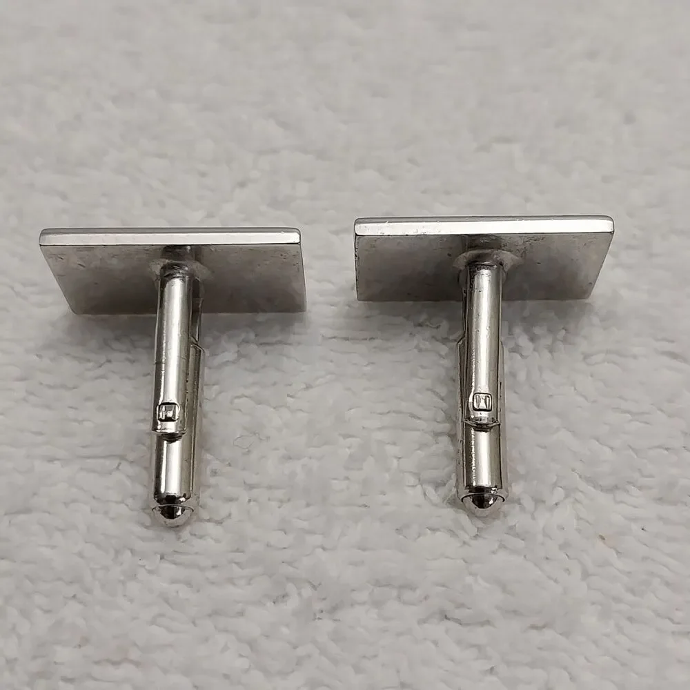 Vintage Envelope Design Cufflinks Silver Tone #J316